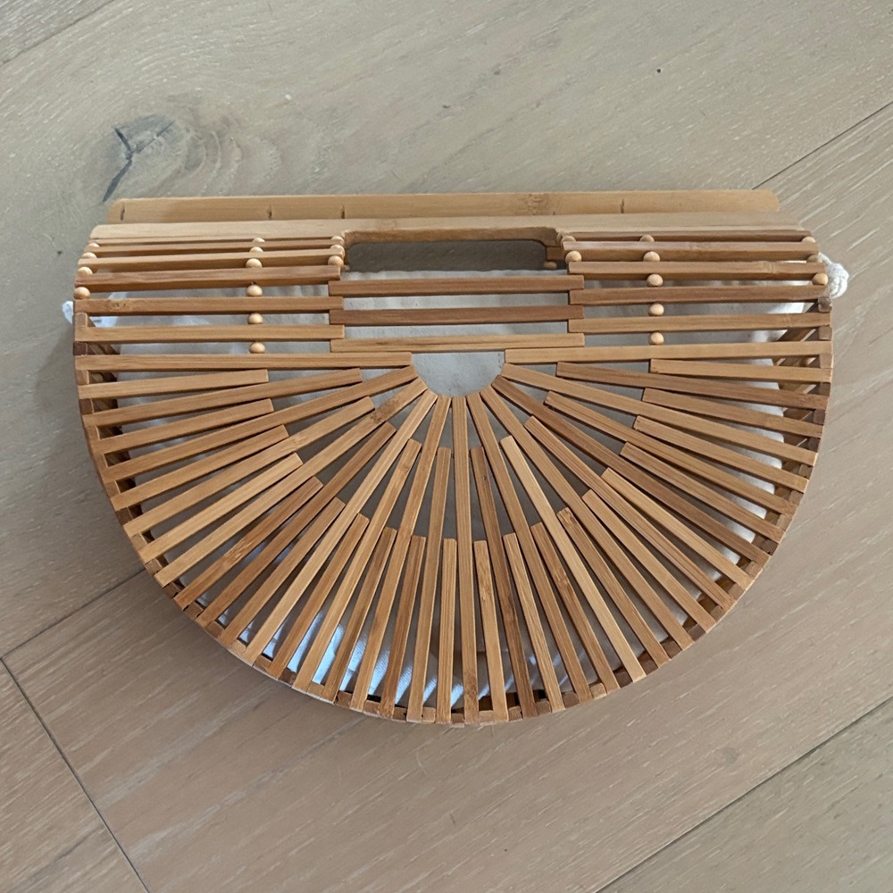 Abercrombie & Fitch Bamboo Half-Moon Clutch